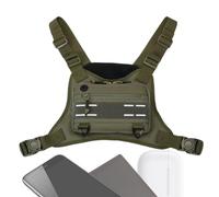 FVPKYUR Tasto toracico, pacchetto toracico in esecuzione - Borsa di addestramento del giubbotto anteriore,Accessori sportivi all'aperto, pacchetto di corsa multifunzionale regolabile per l'arrampicata