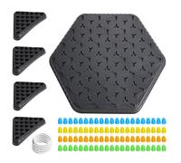 FVPKYUR Triangolo Scacchiera Gioco Da Tavolo Strategia - Gioco Elastici, Gioco Set Scacchi Triangolo A Catena Geometrici, Gioco Del Triangolo A Catena, Gioco Di Scacchi Geometrico Per Bambini Adulti