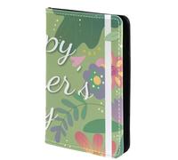FVQL Custodia per passaporto da viaggio, 10,2 x 14,9 cm, motivo floreale per festa della mamma felice, Multicolor5711, 10x14cm/4x5.5 in