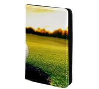 FVQL Custodia per passaporto da viaggio, 10,2 x 14,9 cm, porta passaporto, palla da golf sport, Multicolor4536, 10x14cm/4x5.5 in
