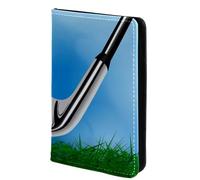 FVQL Custodia per passaporto da viaggio, 10 x 14 cm, in ecopelle, per sport e palloni da golf, Multicolore 3600, 10x14cm/4x5.5 in