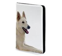FVQL Custodia per passaporto da viaggio, 10 x 14 cm, in finta pelle, divertente cane animale, Multicolor1170, 10x14cm/4x5.5 in