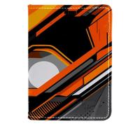 FVQL Custodia per passaporto da viaggio, 10 x 14 cm, motivo grafico geometrico astratto, Multicolore 5160, 10x14cm/4x5.5 in