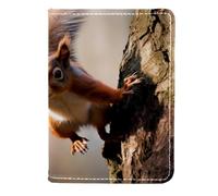 FVQL Custodia per passaporto da viaggio in finta pelle, 11,4 x 16,5 cm, motivo divertente adorabile animale, Color2222, 11.5x16.5cm/4.5x6.5 in