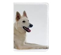 FVQL Custodia per passaporto da viaggio in finta pelle, con divertente cane animale, Color4395, 11.5x16.5cm/4.5x6.5 in