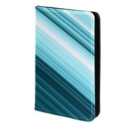 FVQL Custodia per passaporto da viaggio per donne e uomini, 10 x 14 cm, motivo a righe astratte, Multicolor4657, 10x14cm/4x5.5 in