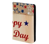 FVQL Custodia per passaporto da viaggio per donne e uomini, 10 x 14 cm, motivo Happy Labor Day, Multicolore 3972, 10x14cm/4x5.5 in