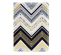 FVQL Custodia per passaporto da viaggio per donne e uomini, 11,4 x 16,5 cm, motivo astratto grafico, Color3936, 11.5x16.5cm/4.5x6.5 in