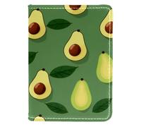FVQL Custodia per passaporto in finta pelle, 10,2 x 14,9 cm, per viaggi, motivo con avocado, Multicolor2000, 10x14cm/4x5.5 in