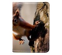 FVQL Custodia per passaporto in finta pelle, 10,2 x 14,9 cm, per viaggi, motivo divertente con adorabile animale, Multicolor1130, 10x14cm/4x5.5 in