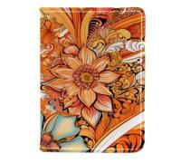 FVQL Custodia per passaporto per donne e uomini, accessori da viaggio, 11,4 x 16,5 cm, margherite astratte, Colore122, 11.5x16.5cm/4.5x6.5 in