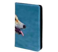 FVQL Porta passaporto, 10 x 14 cm, accessori da viaggio per donne, uomini, donne, uomini, animali corgi cane, Multicolore128, 10x14cm/4x5.5 in