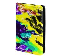 FVQL Porta passaporto, 10 x 14 cm, accessori da viaggio per donne, uomini, donne, uomini, motivo astratto colorato, Multicolor668, 10x14cm/4x5.5 in