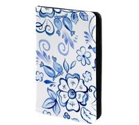 FVQL Porta passaporto, 10 x 14 cm, accessori da viaggio per donne, uomini, donne, uomini, motivo disegnato a mano, fiore e foglia, Multicolor1278, 10x14cm/4x5.5 in