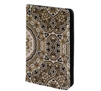 FVQL Porta passaporto, 10 x 14 cm, accessori da viaggio per donne, uomini, donne, uomini, motivo retrò floreale, Multicolor1833, 10x14cm/4x5.5 in
