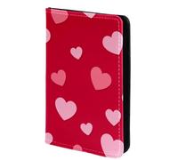 FVQL Porta passaporto, 10 x 14 cm, accessori da viaggio per donne, uomini, donne, uomini, motivo senza cuciture, cuore e amore, Multicolor1948, 10x14cm/4x5.5 in