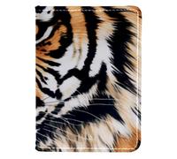 FVQL Porta passaporto 10 x 14 cm, in ecopelle, motivo tigre, Multicolore279, 10x14cm/4x5.5 in