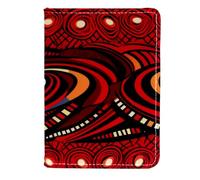 FVQL Porta passaporto 11,4 x 16,5 cm, accessori da viaggio per donne e uomini, motivo artistico astratto, Colore4293, 11.5x16.5cm/4.5x6.5 in