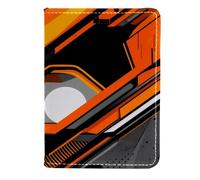 FVQL Porta passaporto 11,4 x 16,5 cm, accessori da viaggio per donne e uomini, motivo geometrico astratto grafico, Colore4156, 11.5x16.5cm/4.5x6.5 in