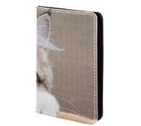 FVQL Porta passaporto in finta pelle, 10 x 14 cm, divertente gatto animale, Multicolore499, 10x14cm/4x5.5 in