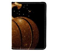 FVQL Porta passaporto in finta pelle, 10 x 14 cm, motivo artistico con zucca, Multicolore 3115, 10x14cm/4x5.5 in
