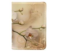 FVQL Porta passaporto in finta pelle, 10 x 14 cm, motivo artistico floreale, Multicolore 3245, 10x14cm/4x5.5 in
