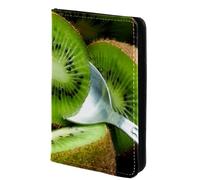 FVQL Porta passaporto in finta pelle, 10 x 14 cm, motivo kiwi, Multicolor2884, 10x14cm/4x5.5 in