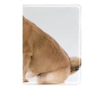 FVQL Porta passaporto in finta pelle per donne e uomini, motivo animale cane divertente, Color3388, 11.5x16.5cm/4.5x6.5 in