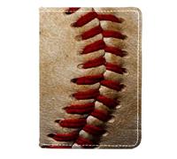 FVQL Porta passaporto, porta carte di credito, accessori da viaggio per donne e uomini, motivo retrò, sport baseball, Color5079, 11.5x16.5cm/4.5x6.5 in