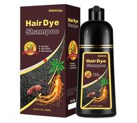 Fvquhvo Shampoo 3 in 1 per tingere i capelli, capelli istantanei e naturali per capelli grigi, per uomo e donna, marrone scuro a lunga durata
