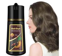 Fvquhvo - Shampoo istantaneo per capelli 3 in 1 per uomini e donne: naturale, durevole, colori in pochi minuti (castagno)