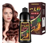 Fvquhvo Shampoo istantaneo per la colorazione dei capelli, funziona in pochi minuti, shampoo 3 in 1 per capelli castano castano, durevole, shampoo castano, facile da usare (marrone ciliegia)