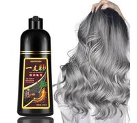 Fvquhvo - Shampoo per tinture per capelli argentati: lo shampoo FVQUHVO Silver Grey aiuta a rimuovere i colori irregolari e i capelli opachi, senza bisogno di miscelazione