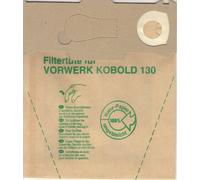 FW5 Confezione 10 Pezzi Sacchetto ASPIRAPOLVERE di Ricambio Compatibile con: Marca : VORWERK Folletto Modello : Kobold 130 131/ EB 350
