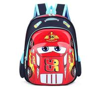 FWANGEN Zaino Cars 3D Bambini, Cars Scuola Asilo Borsa per il pranzo Zaino, Cartoon Anime Zainetto, Regolabile per Bambine