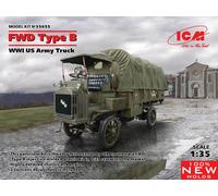 FWD Type B, WWI US Army Truck (100% New Molds) 1:35 Plastic Model Kit ICM