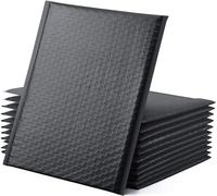 FWEEK 30 pezzi imbottiti autosigillanti, 25,4x33cm poli buste a bolle d'aria busta impermeabile Mailer Wrap, nero busta di schiuma per l'imballaggio