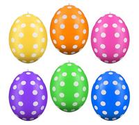 FWHFNB 6 Pezzi Uova di Pasqua Gonfiabili,Uova di Pasqua,Uova di Pasqua Giganti,Uova di Pasqua gonfiabili all'aperto,per Interni ed Esterni,Cortile,Giardino,Prato (C)