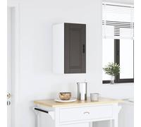 FWIKDUN Hängeschrank Porto Schwarz Holzwerkstoff Küche | Robust, Feuchtigkeitsbeständig, Pflegeleicht, Viel Stauraum, Für Wohnzimmer