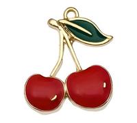 FWJUNHUYC Colorato Frutta Ciondolo Gioielli Accessori Drip Olio Lega Accessori Gioielli FAI DA TE Bracciale Collana Orecchini Pendente, Calcedonio