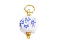 FWJUNHUYC Gli accessori per gioielli fai da te non sbiadiscono accessori per collane di fascia alta galvanica ciondolo in acciaio inossidabile reale 18k ciondolo singolo, Calcedonio