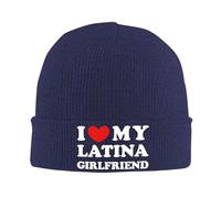 FWJZDSP Amo la mia Ragazza Latina, Adoro la mia Ragazza Latina, Berretto Invernale da Uomo, Berretto Lavorato a Maglia da Donna, Berretto con Teschio Morbido, Nero