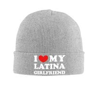FWJZDSP Amo la mia Ragazza Latina, Adoro la mia Ragazza Latina, Berretto Invernale da Uomo, Berretto Lavorato a Maglia da Donna, Berretto con Teschio Morbido, Nero