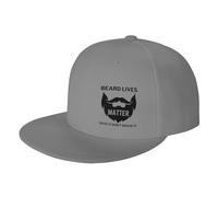 FWJZDSP Beard Lives Matter Salvalo Non raderlo Cappello da Sole a Tesa Piatta Uomo Donna Cappellino da Baseball Regali Cappello da Camionista Divertente