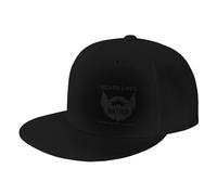 FWJZDSP Beard Lives Matter Salvalo Non raderlo Cappello da Sole a Tesa Piatta Uomo Donna Cappellino da Baseball Regali Cappello da Camionista Divertente