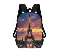 FWJZDSP Bellissimo zaino da viaggio con Torre Eiffel a Parigi, leggero, per tutti i giorni, resistente all'acqua, per laptop, da uomo, 17 pollici