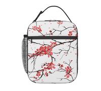 FWJZDSP Borsa porta pranzo Cherry, doppia isolante, a prova di perdite, borsa porta pranzo, organizer per pranzo, per lavoro, picnic, viaggi, campeggio