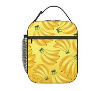 FWJZDSP Borsa termica per il pranzo a forma di banana e frutta, riutilizzabile, borsa termica per il pranzo, per lavoro/adulti/picnic/attività all'aperto