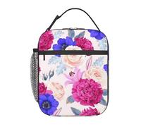 FWJZDSP Borsa termica per il pranzo Birds and Protea, riutilizzabile, borsa termica per il pranzo, per lavoro/adulti/picnic/attività all'aperto