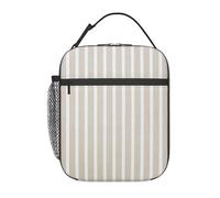 FWJZDSP Borsa termica per il pranzo, colore crema, beige, talpa, riutilizzabile, borsa termica per il pranzo, per lavoro/adulti/picnic/attività all'aperto
